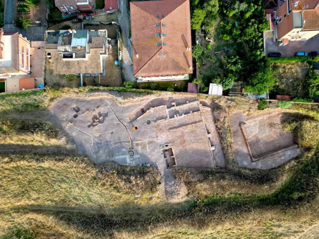 Castel di Leva Rome integrated 3D survey drone view of the area